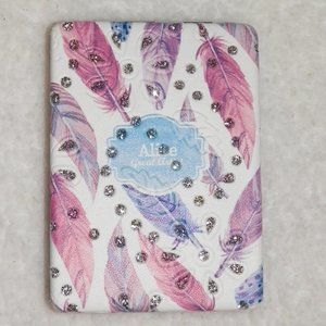 NEW Feathers Embellished Compact Mirror